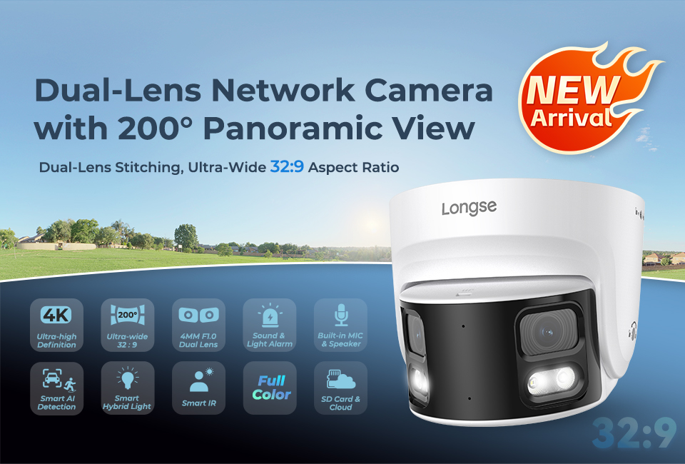 Dual-Lens Panoramic Network Camera