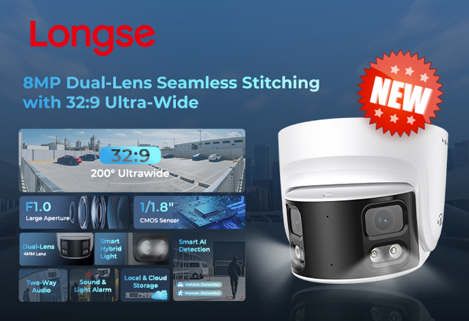 Longse's Dual-Lens Panoramic Network Camera