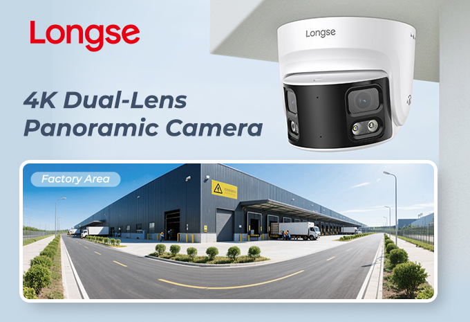 Dual-Lens Panoramic Camera for Wide-Area Surveillance